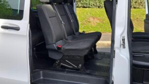Interior of 8 seater minibus in Hull showing comfortable group seating