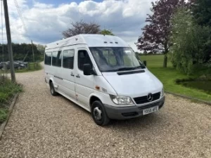 Large luggage space inside airport transfer minibus from Hull